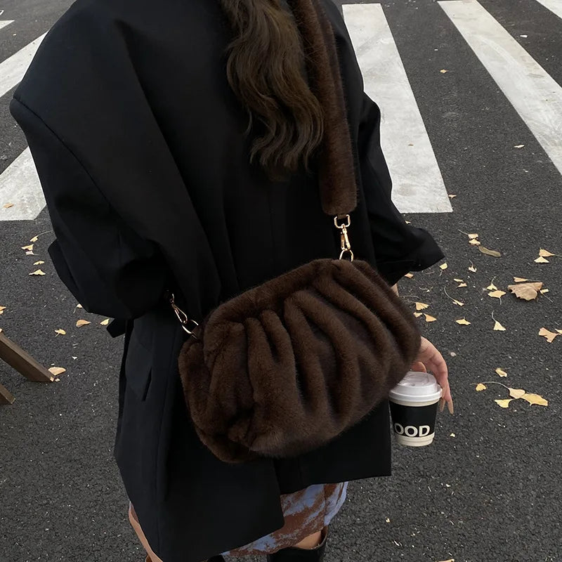 Fluffy Crossbody Faux Fur Bag