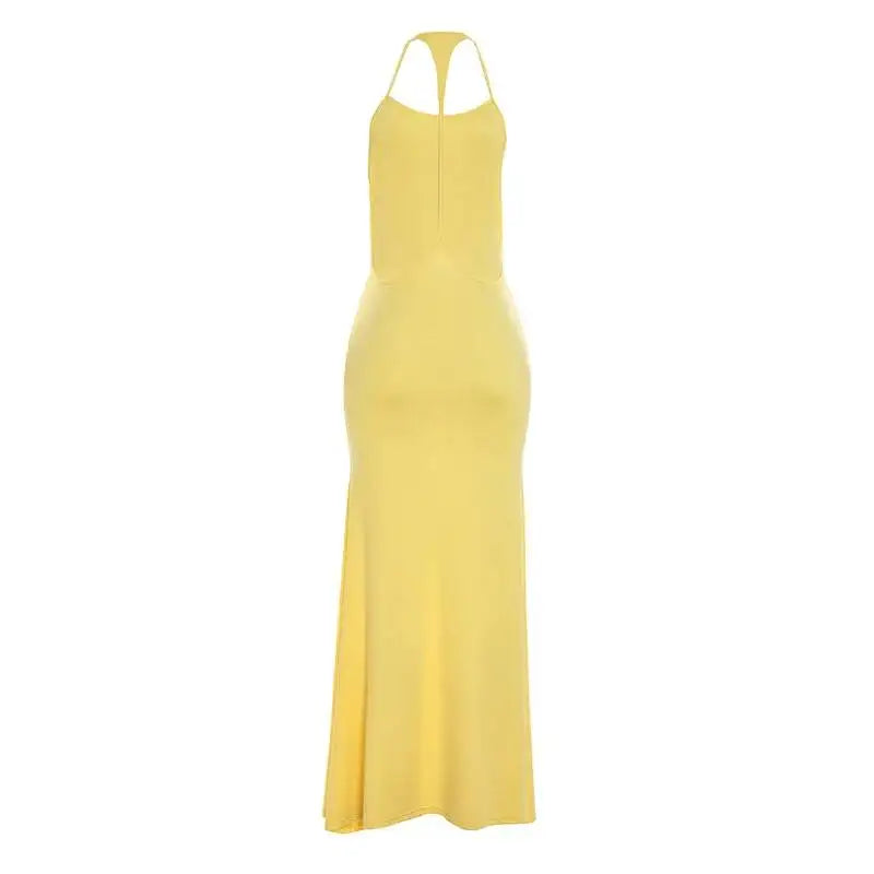 Santorini Backless Maxi Dress