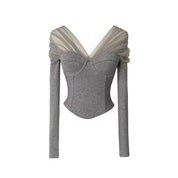 Heather Off Shoulder Top