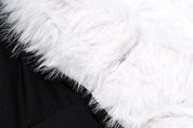 High Split Faux Fur Tube Dress