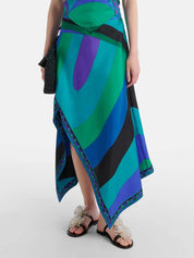 Blue Calypso Skirt Set