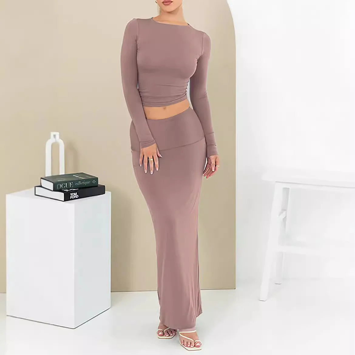 2 Piece Maxi Skirt Set