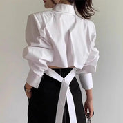 Chic Crop Button Down Top