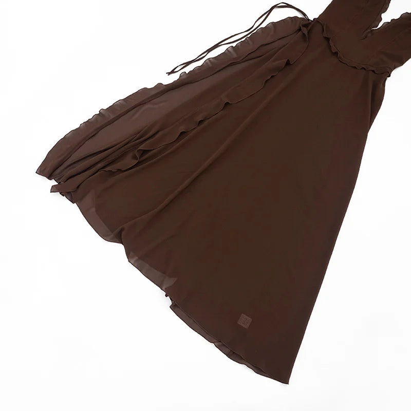 Florance Deep V Maxi Dress