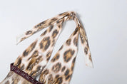 Leopard Tie Dye Halter Dress