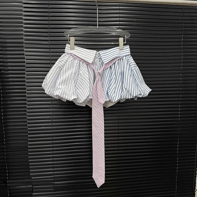 Striped Flare Skirt
