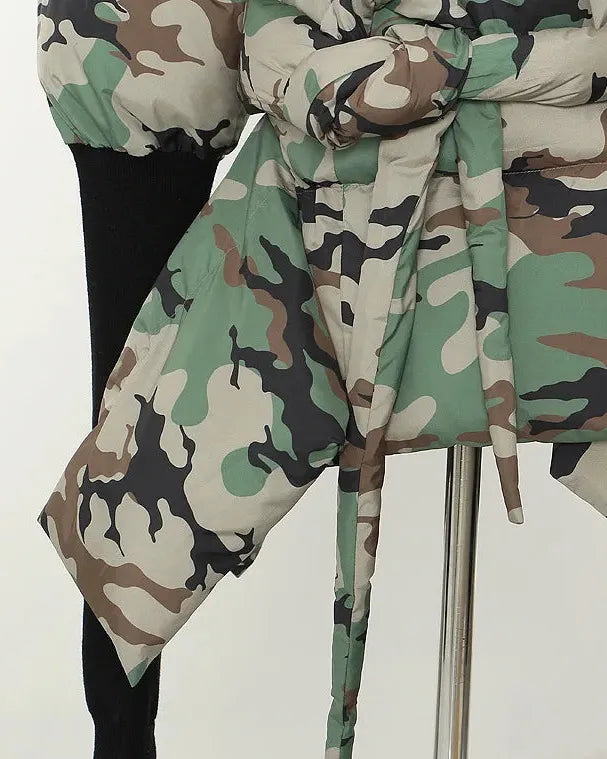 Camo Puffer Coat