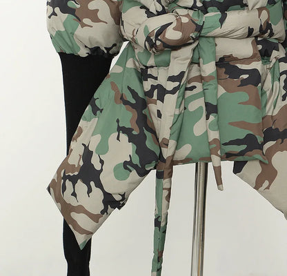 Camo Puffer Coat