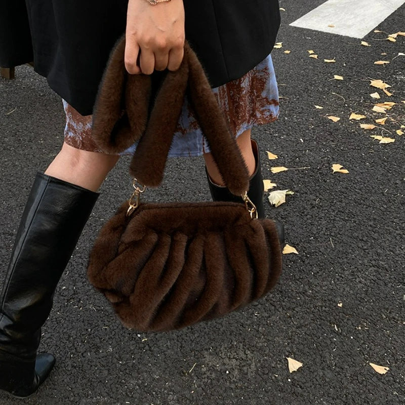 Fluffy Crossbody Faux Fur Bag