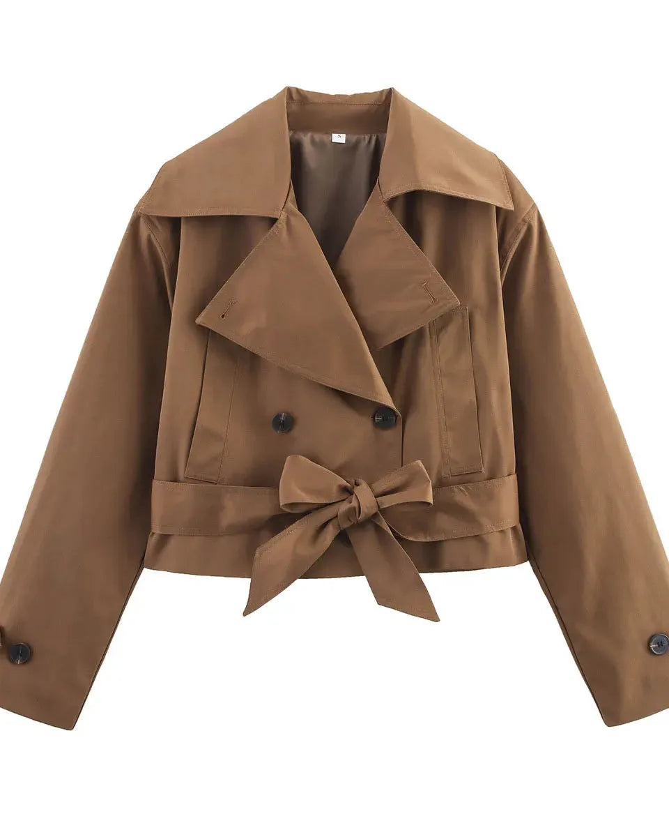 Cropped Trench Coat