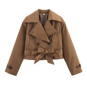 Cropped Trench Coat