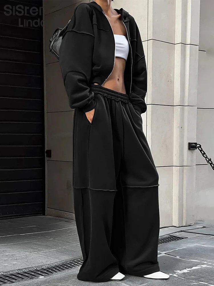 Sporty Tracksuit Set