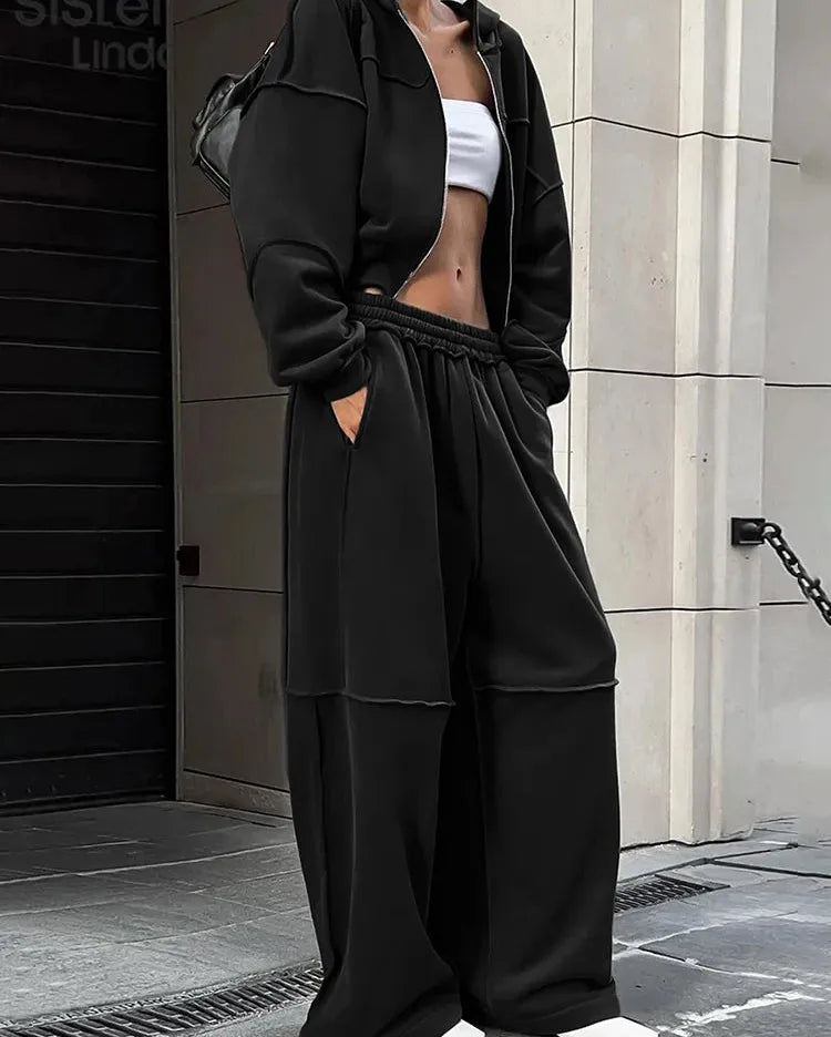 Sporty Tracksuit Set