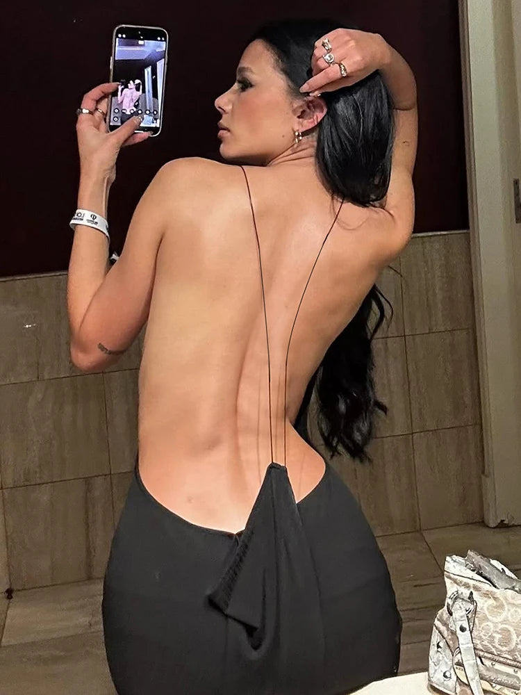 Cross Backless Dress