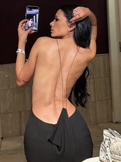 Cross Backless Dress