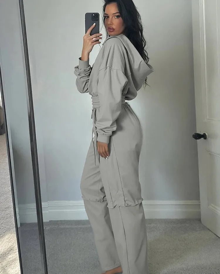 Sporty Tracksuit Set
