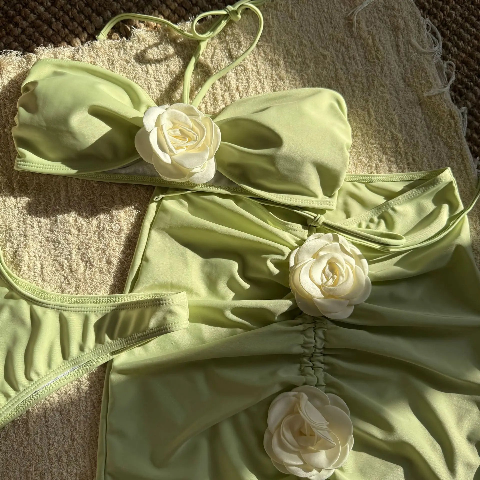 3D Floral Bikini Set