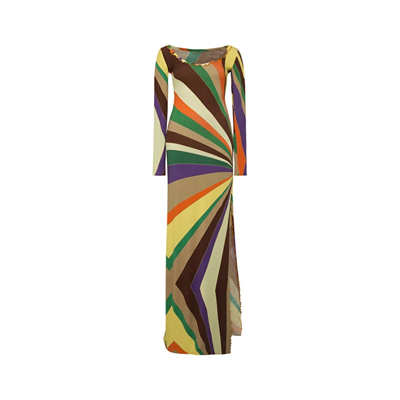 Calypso Swirl Maxi Dress
