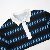 Navy Stripe Rugby Top