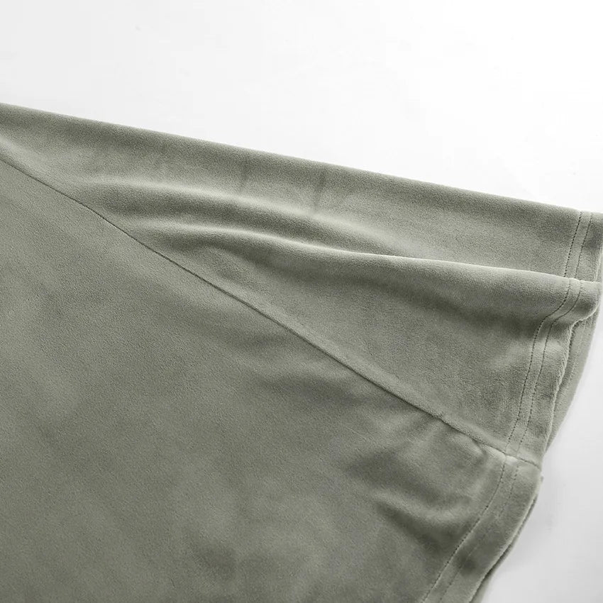 Sage Velvet Mermaid Skirt