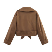 Cropped Trench Coat