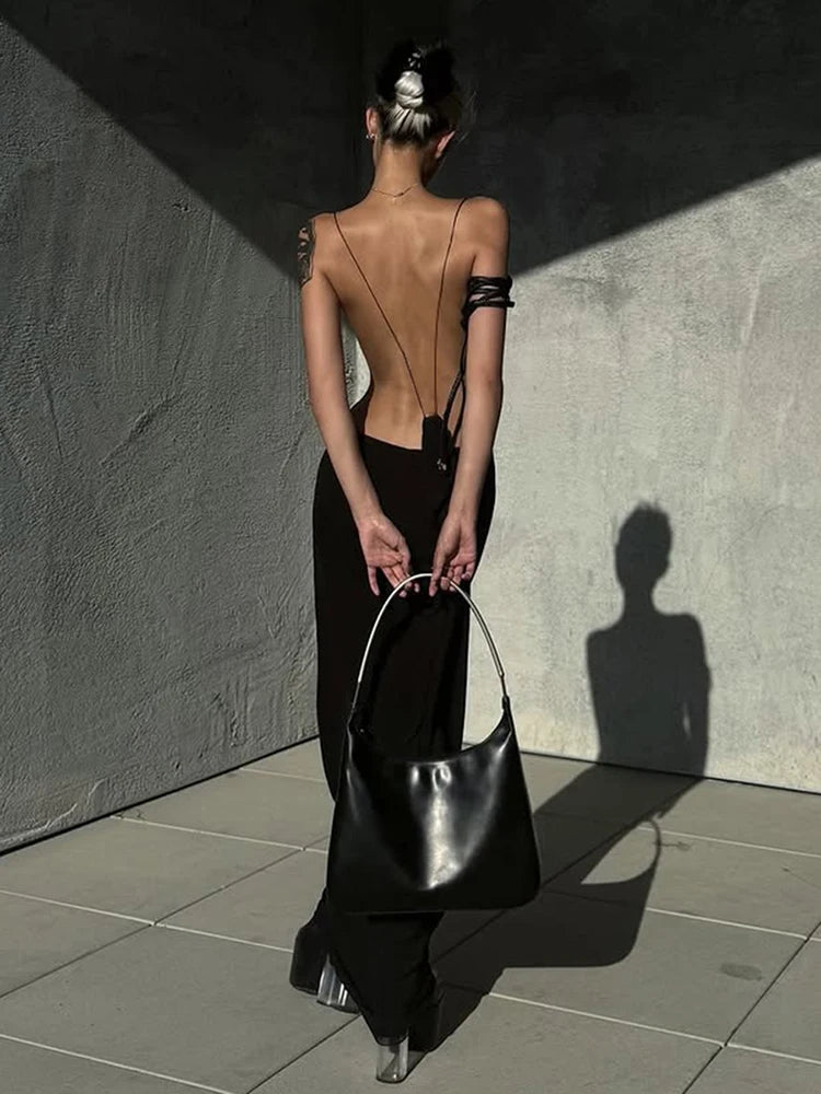 Cross Backless Dress