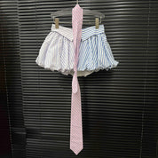 Striped Flare Skirt