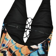 Butterfly Halter Maxi Dress