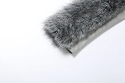 Grey Faux Fur Jacket