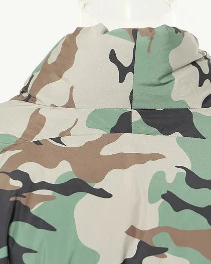 Camo Puffer Coat