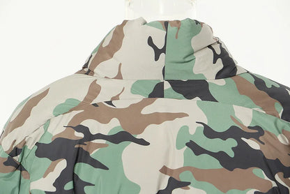 Camo Puffer Coat