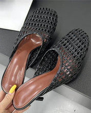 Weave Slip In Mules