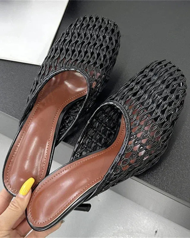 Weave Slip In Mules