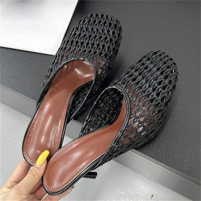Weave Slip In Mules