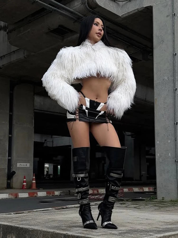Furry Crop Jacket