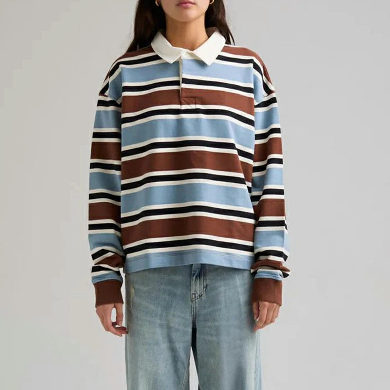 Vintage Stripe Rugby Top