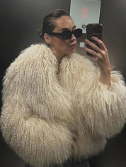 Fluffy Faux Fur Coat