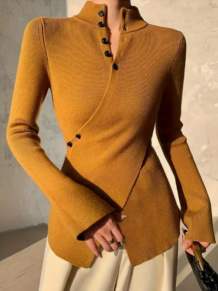 Knitted Wrap Sweater