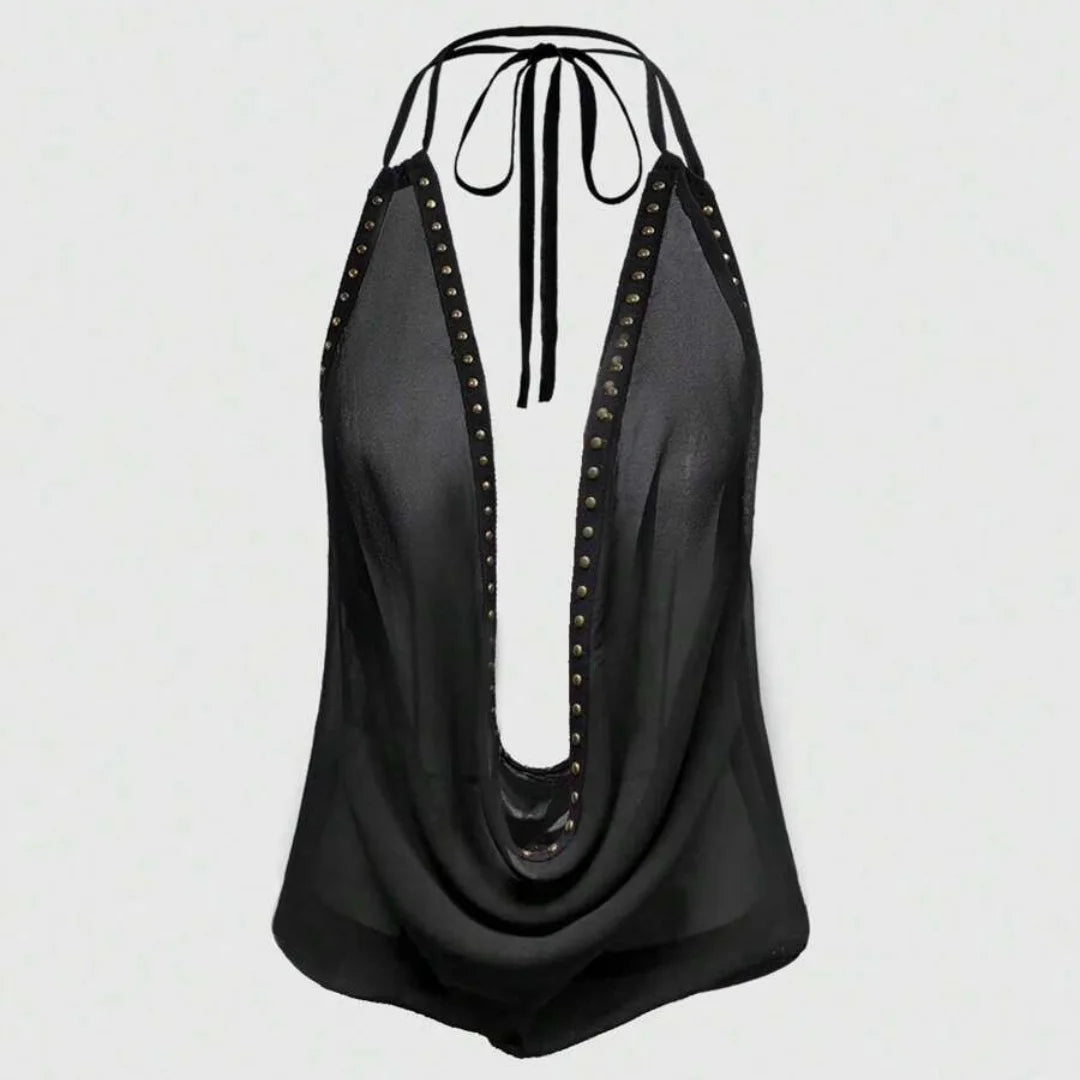 Cow Neck Halter top
