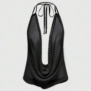 Cow Neck Halter top