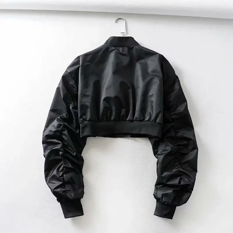 Cropped Flight Jacket