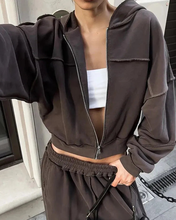 Sporty Tracksuit Set