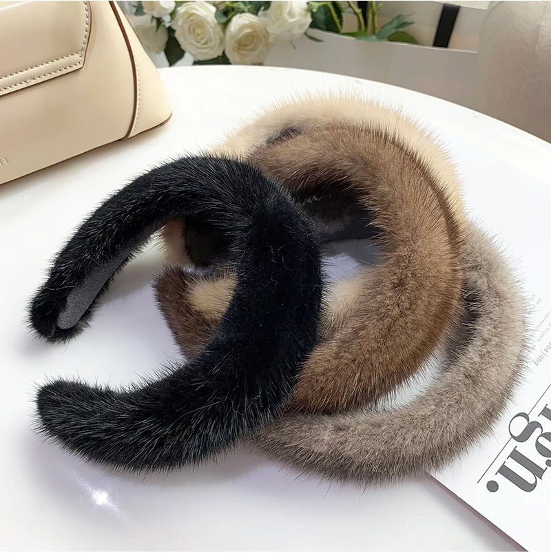 Luxury Mink Fur Headband