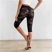 Black Lace Leggings