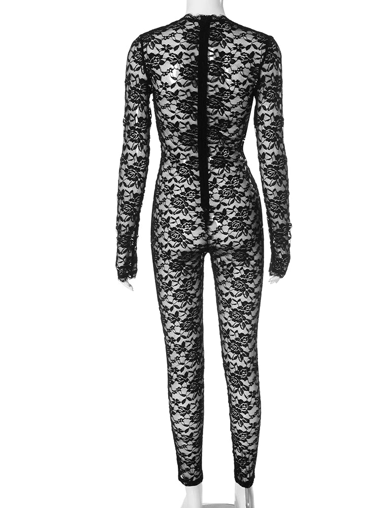 Lacey Deep V-neck Jumpsuit