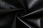 Faux Leather Hooded Jacket