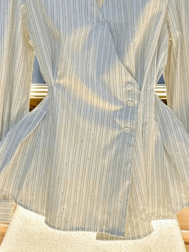 French Striped Long Sleeved Shirt