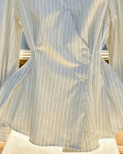 French Striped Long Sleeved Shirt