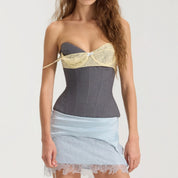 Layered Lace Corset Top
