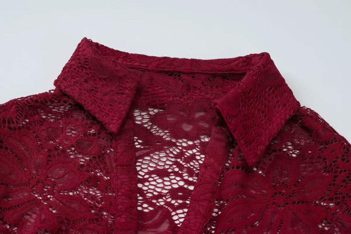 Lace Shorts Set